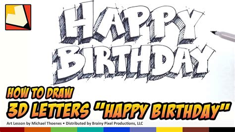 lettering happy birthday|happy birthday lettering styles 3d.